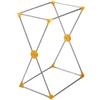  Yamaken Industrial Dust Stand, Trash Bag Holder, 10.2 gal (45 L), Yellow, Made in Japan view 1