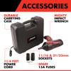 Wagan EL2257 12V DC Mighty Impact Wrench, 1/2 inch 12 Volt Electric Impact Wrench Kit, 271 ft-lbs, Tire Repair Tools with Sockets and Carry Case view 3