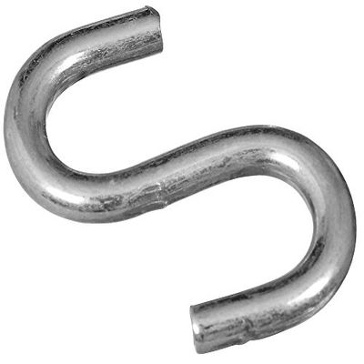 Open S-Hook Zinc 1-1/2