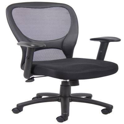 Boss Office Products Budget Mesh Task Chair in Black