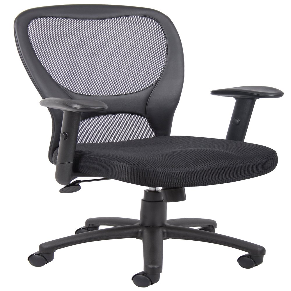 Boss Office Products Budget Mesh Task Chair in Black