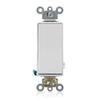 Leviton 20 Amp, 120/277 Volt Decora Plus Rocker Single-Pole AC Quiet Switch, 5621-2W, White view 1