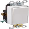 Leviton 20 Amp, 120/277 Volt Decora Plus Rocker Single-Pole AC Quiet Switch, 5621-2W, White view 2