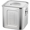  Akagawa Utsukusho AG 21-0 Square Kitchen Pot with Scale 21 cm (With Hand) view 1