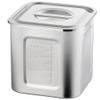  Akagawa Utsuzakusho AG 21-0 Square Kitchen Pot with Graduation, 6.5 inches (16.5 cm) (Handless) view 1