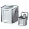  Akagawa Utsuzakusho AG 21-0 Square Kitchen Pot with Graduation, 6.5 inches (16.5 cm) (Handless) view 2