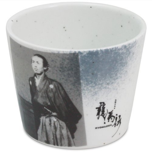 Ranchant Ryumaden Logo Soba Inoguchi (Soba Chocolate, 7.8 fl oz (220 cc), Multi, 3.3 x 2.7 inches (8.5 x 6.8 cm), Sakamoto Ryoma Hasami Ware Made in Japan