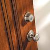 Kwikset 660 Deadbolt Deadbolt Lock, Satin Nickel Round Exterior Keyed Front Entry Door, Pick Resistant SmartKey Rekey Security, Single Cylinder Dead Bolt, with Microban Protection view 3