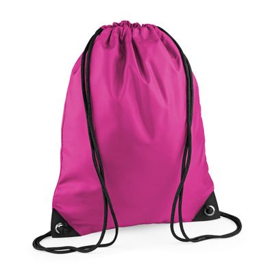BagBase Unisex's BG010FUCH Premium Gymsac Bag, Fuchsia, Medium