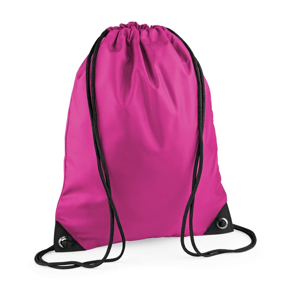 BagBase Unisex's BG010FUCH Premium Gymsac Bag, Fuchsia, Medium