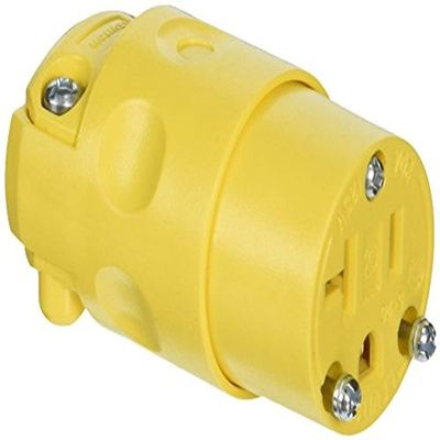 Leviton Conn Workshop 2PO 3WI Polar 20A125V, 520CV, Yellow