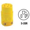 Leviton Conn Workshop 2PO 3WI Polar 20A125V, 520CV, Yellow view 2
