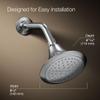 Kohler 10282-AK-CP Fort Single-function showerhead, 2.5 gpm, Polished Chrome view 3