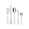Alessi "Nuovo Milano" 9-Inch Table Knife Monoblock, Set of 6,White view 4