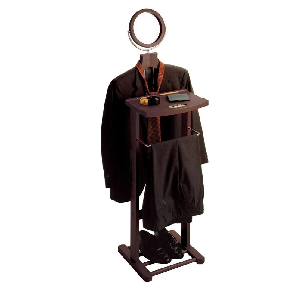 Winsome Valet Stand with Mirror, Open Base