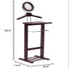Winsome Valet Stand with Mirror, Open Base view 3
