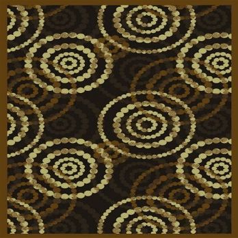 Joy Carpets 1517B-04 Dottie Desert 3 ft.10 in. x 5 ft.4 in. 100 Pct. STAINMASTER Nylon Machine Tufted- Cut Pile Whimsy Rug
