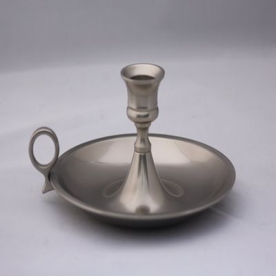 Brass & Silver Traditions Maid's Chamberstick, Pewter