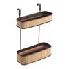 interDesign Formbu Over Cabinet X3 Basket, Bamboo/Bronze view 1