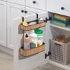 interDesign Formbu Over Cabinet X3 Basket, Bamboo/Bronze view 2