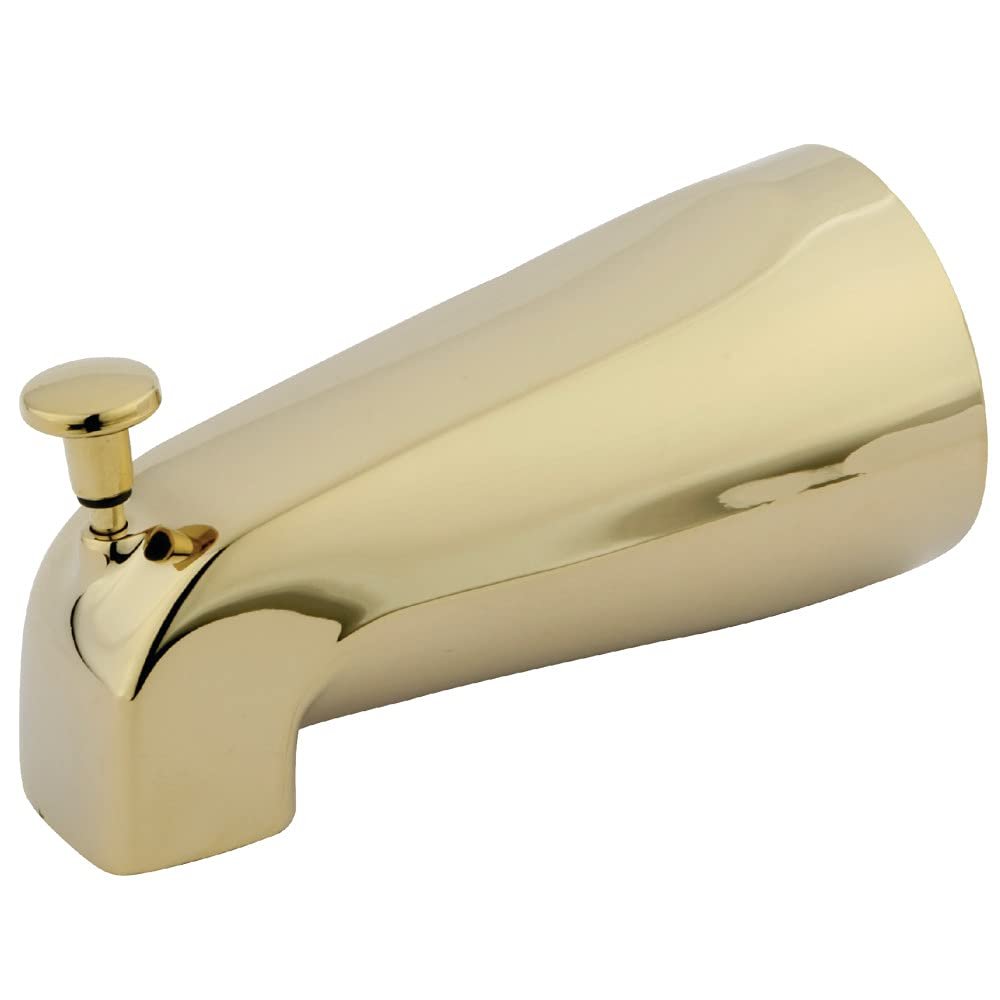 Kingston Brass K188A2 Designer Trimscape Showerscape 5-Inch Tub Spout with Diverter, Dual Function, Polished Brass