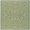 SAFAVIEH Washable Rug Outdoor Courtyard Collection - 6'7" x 9'6", Olive & Natural, Non-Shedding & Easy Cleaning, Ideal for Patio, Backyard, Mudroom (CY2098-1E06) view 2