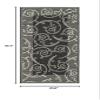 SAFAVIEH Washable Rug Outdoor Courtyard Collection - 5'3" x 7'7", Black & Sand, Non-Shedding & Easy Cleaning, Ideal for Patio, Backyard, Mudroom (CY2665-3908) view 2