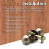 Copper Creek BK2020AB Ball Door Knob, Passage Function, 1 Pack, in Antique Brass view 3