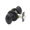 Copper Creek EK2020BC Egg Door Knob, Passage Function, 1 Pack, in Black view 1