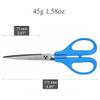 CANARY Japanese Office Scissors 6.8", Japanese Stainless Steel Blade, Desk Scissors for Paper Cutting, Blue view 2