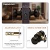 Copper Creek Colonial Passage Interior Door Knob  ANSI Grade-3 Certified, Modern Heavy Duty Handle, Easy Install and Reversible for Bedroom, Bathroom and Closets  Tuscan Bronze (1 Pack) view 4