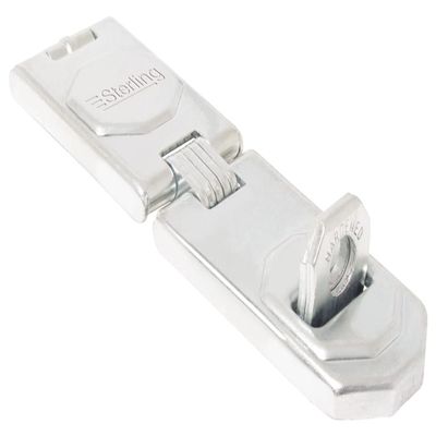 Sterling 155 AHS Hasp & Staple, Chrome, 155mm