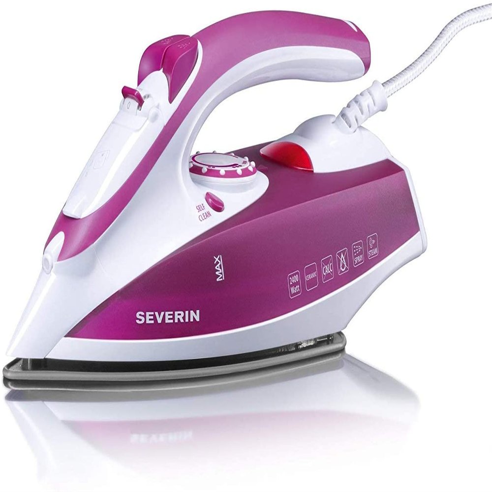 Severin BA 3243 2400W Iron, Classic Style for Home and Travel, Model S73243, Includes 2 Years Warranty