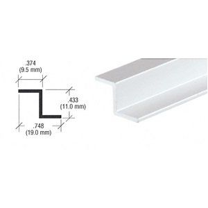 CRL Brite Anodized "Z" Bar Aluminum Channel - 12 ft Long [Misc.]