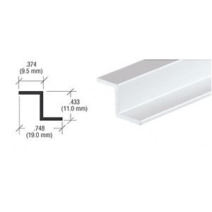 CRL Brite Anodized "Z" Bar Aluminum Channel - 12 ft Long [Misc.]
