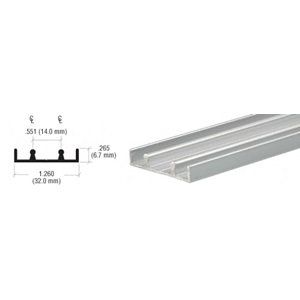 CRL Satin Anodized Aluminum Lower Track Extrusion - 12 ft long [Misc.]