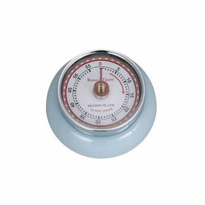 Dulton Kitchen Utensils Kitchen Timer, with Magnet, Saxe Blue, Height 1.2 x Diameter 2.8 inches (30 x 70 mm), Kitchen Timer with Magnet Sax 100-189SB