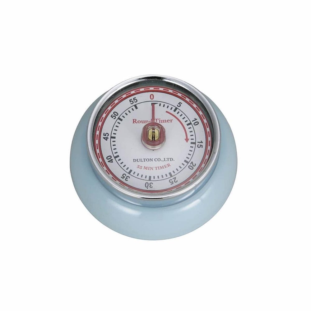 Dulton Kitchen Utensils Kitchen Timer, with Magnet, Saxe Blue, Height 1.2 x Diameter 2.8 inches (30 x 70 mm), Kitchen Timer with Magnet Sax 100-189SB