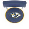 L7C4 Nashville Predators 25" Double-Ring Swivel Counter Stool with Chrome Finish view 2