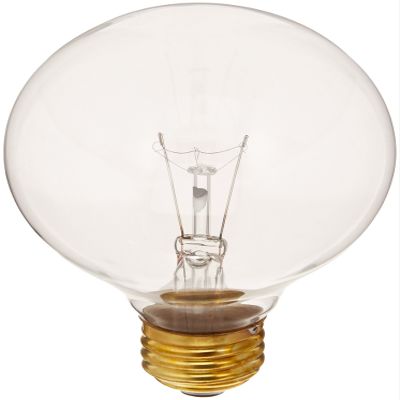 Bulbrite Incandescent G25 Medium Screw Base (E26) Light Bulb, 25 Watt, Clear