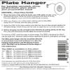 Invisible English Disc Adhesive Large Plate Hanger Set (4-4 Inch Hangers) view 3