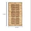 SAFAVIEH Bergama Collection 2'3" x 10' Brown / Green BRG190B Handmade Traditional Oriental Premium Wool Runner Rug view 2