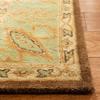 SAFAVIEH Bergama Collection 2'3" x 10' Brown / Green BRG190B Handmade Traditional Oriental Premium Wool Runner Rug view 4