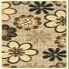 SAFAVIEH Washable Rug Outdoor Courtyard Collection - 8' x 11', Natural Brown & Black, Non-Shedding & Easy Cleaning, Ideal for Patio, Backyard, Mudroom (CY4035D) view 1