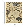 SAFAVIEH Washable Rug Outdoor Courtyard Collection - 8' x 11', Natural Brown & Black, Non-Shedding & Easy Cleaning, Ideal for Patio, Backyard, Mudroom (CY4035D) view 2