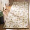 SAFAVIEH Chelsea Collection Runner Rug - 2'6" x 10', Ivory & Green, Hand-Hooked French Country Wool, Ideal for High Traffic Areas in Living Room, Bedroom (HK376A) view 1