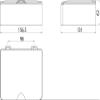 Emco 353900100 System 2 Tissue Box Chrome view 2