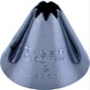 1003 Tiger Crown Base, Silver, 0.7 x 1.1 inches (18 x 28 mm), Small #19 Brass, Chrome Plated, Flower Shape, 8 Cuts, 1003 view 1
