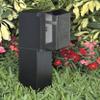 GPD19B-1 Gard-N-Post Low-Profile Outdoor Landscape Lighting Post Enclosure with Outlet Cover, 19.5-Inch, Black, 1-Pack view 2