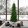 Vickerman 8.5' x 40" Salem Pencil Pine Artificial Christmas Tree with 859 PVC Tips, Metal Hinged Branches, and Metal Tree Stand view 3